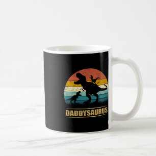 Caneca De Café Papai Dinossauro Daddysaurus 2 Dois Filhos Pai Eng