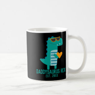 Caneca De Café Papai Dinossauro Rex Dia dos Pais Novo Pai
