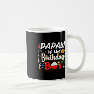 Caneca De Café Papai do Menino do Aniversário Família de Pesca Co