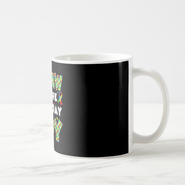 Caneca De Café Papai do menino do aniversário quebra-cabeça de co (Direita)