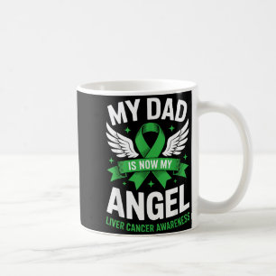 Caneca De Café Papai é Fita Verde de Conscientização do Câncer de