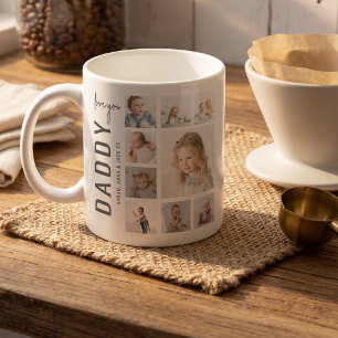 Caneca De Café Papai   Eu Te Amo   Colagem de Fotos