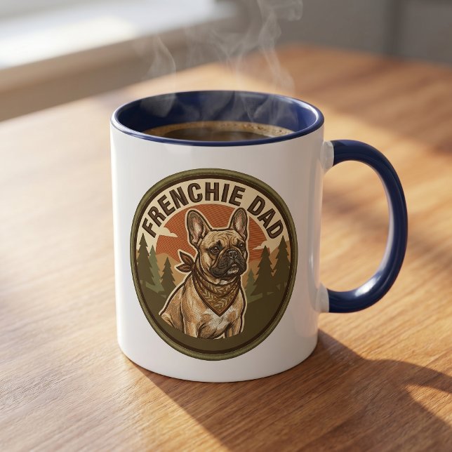 Caneca de Café Papai Frenchie | Presente para Papa (Criador carregado)