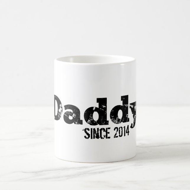 Caneca De Café Papai Grunge Desde 2014 (Centro)