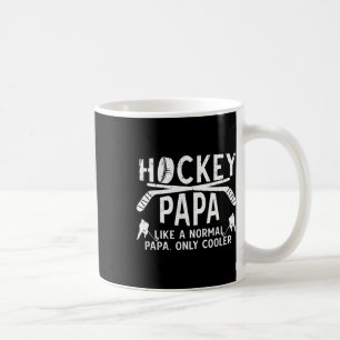 Caneca De Café Papai Legal De Hockey Vovô Papai De Um Jogador De 