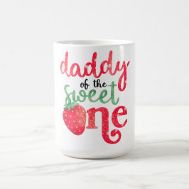 Caneca De Café Papai Morango Fofo do Doce Um Correspondente Fa