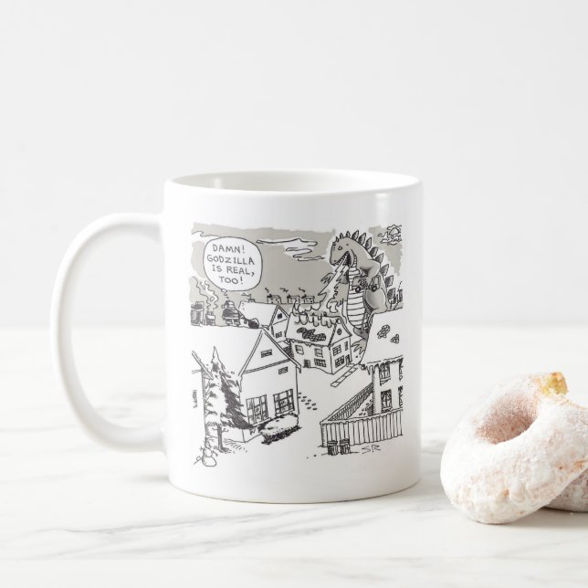 Caneca De Café Papai noel (Com Donut)