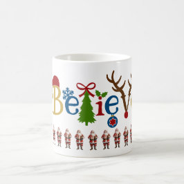 Caneca De Café Papai Noel acredita no Natal