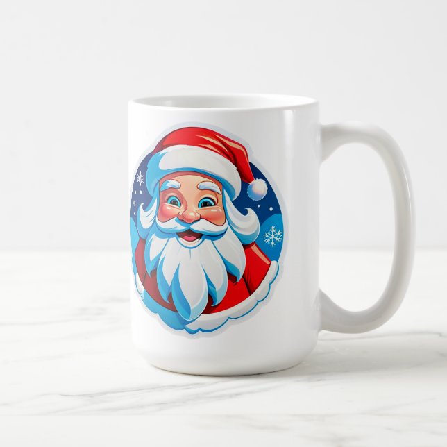 Caneca De Café Papai Noel Alegre (Direita)