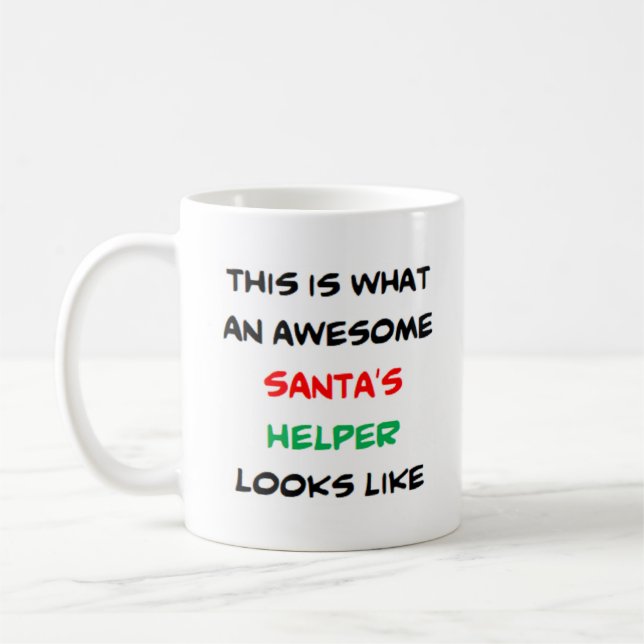 Caneca De Café papai noel auxiliar, incrível (Esquerda)