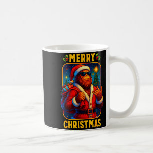 Caneca De Café Papai Noel Bigfoot Meninos Homens Feliz Natal Engr