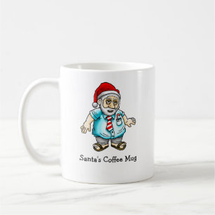 Caneca De Café Papai Noel Casual de Chinelos