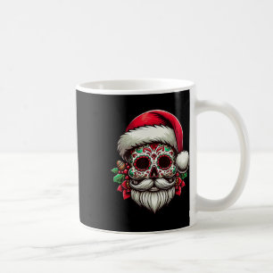 Caneca De Café Papai Noel Caveira de Açúcar México Calavera Natal