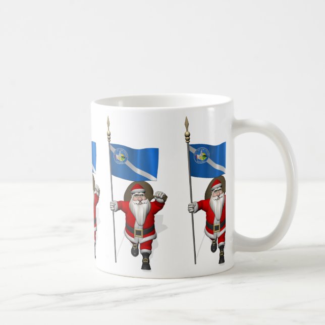 Caneca De Café Papai Noel Com Alferes De Las Vegas (Direita)