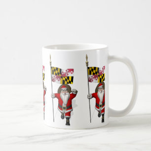 Caneca De Café Papai Noel Com Alferes De Maryland