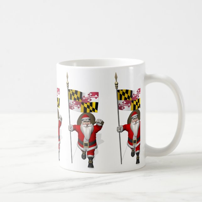 Caneca De Café Papai Noel Com Alferes De Maryland (Direita)