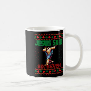 Caneca De Café Papai Noel Dabbing Diz Seis Sete 67 Meme Suéter de