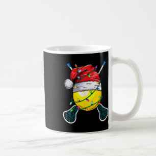 Caneca De Café Papai noel desportiva - Jogador de Lacrosse de Nat