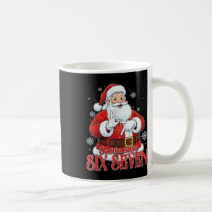 Caneca De Café Papai Noel Diz Seis Sete 67 Meme Natal Feriado 6 7