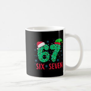 Caneca De Café Papai Noel Diz Seis Sete 67 Meme Natal Feriado 6 7