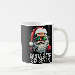 Caneca De Café Papai Noel Diz Seis Sete Natal Engraçado 67 Meme P