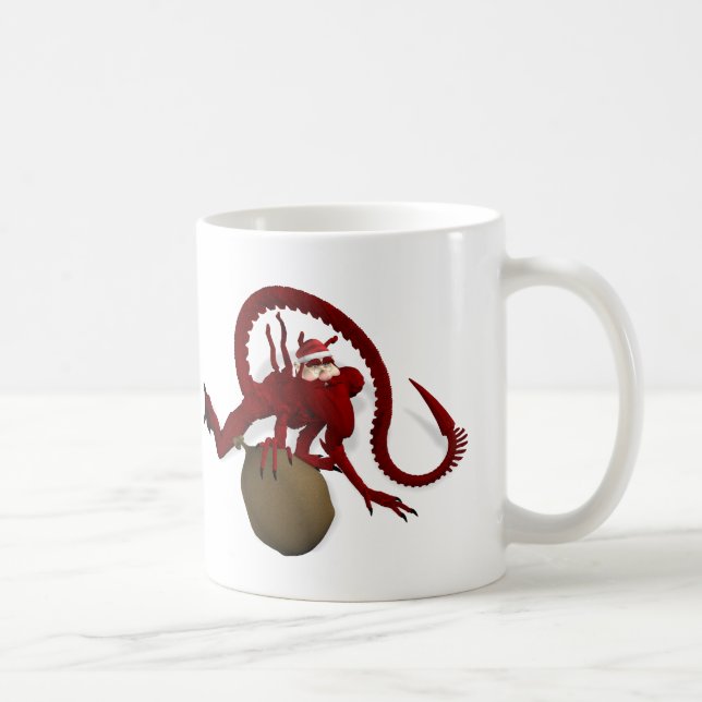 Caneca De Café Papai Noel do Espaço Exterior (Direita)