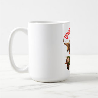 Caneca De Café Papai Noel e Gatos Elfos – Meo Natal Adorável Fest