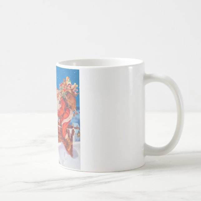 Caneca De Café Papai Noel e sua poderosa Reindeer (Direita)
