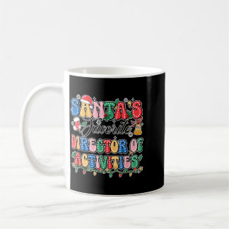 Caneca De Café Papai Noel Engraçado Diretor Favorito de Atividade
