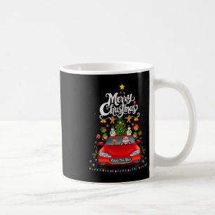 Caneca De Café Papai Noel Engraçado Dirigindo Carroça Caminhão Ve