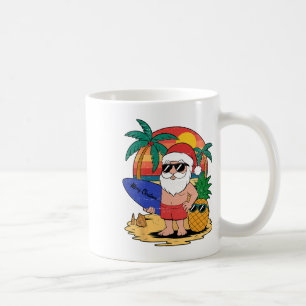 Caneca De Café Papai Noel Engraçado Natal Em Julho Engraçado Verã