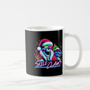 Caneca De Café Papai Noel Esqueleto Montando Dinossauro T Rex Nat