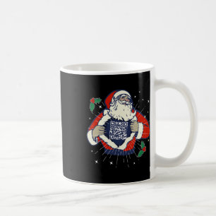 Caneca De Café Papai Noel Está Trump Fan Code Qr Trump Dance Engr