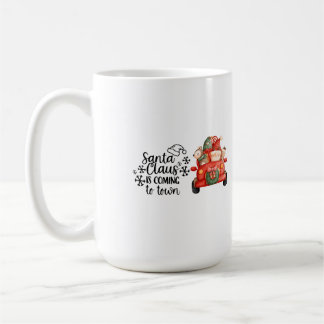 Caneca De Café Papai Noel está vindo para a cidade