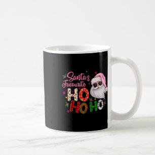 Caneca De Café Papai Noel Favorito Ho Ho Ho Papai Noel Rosa Natal