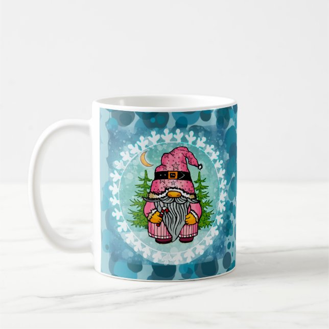 Caneca De Café Papai Noel gnomo  (Esquerda)