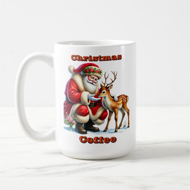 Caneca De Café Papai Noel interagindo com uma gentil rebelde (Esquerda)