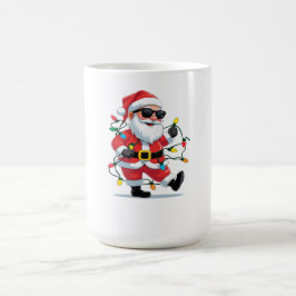 Caneca De Café Papai Noel Legal com Luzes de Natal – Festivo Mode