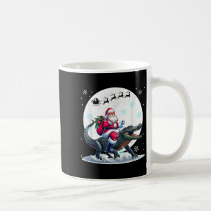 Caneca De Café Papai Noel Montado em Jacaré Natal Lua Correspondê