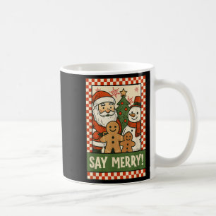 Caneca De Café Papai Noel Natal Engraçado Biscoito de Natal Bonec