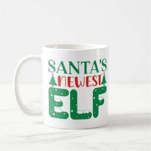Caneca De Café Papai noel Newest Elf