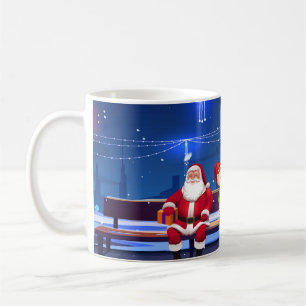 Caneca De Café Papai Noel no parque