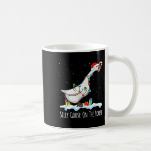 Caneca De Café Papai Noel Pato Engraçado Ganso Bobo à Solta Chr