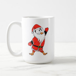Caneca De Café Papai Noel Pinguim Pronta para o Natal