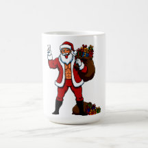 Papai Noel Sarado Sinal de Paz! Abdômen Riscado e 