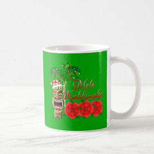 Caneca De Café Papai Noel Tiki Mele Kalikimaka