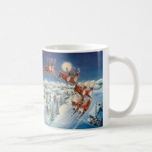 Caneca De Café PAPAI NOEL & TRENÓ por SHARON SHARPE
