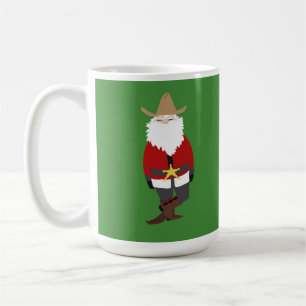 Caneca De Café Papai noel verde do vaqueiro da caneca!