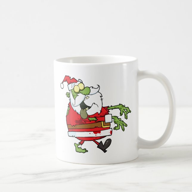 Caneca De Café Papai Noel Zumbi (Direita)