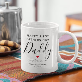 Caneca De Café Papai "Primeiro Dia dos Pais" Personalizado Fofo